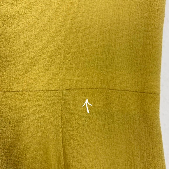 NEW Dress the Population Canary Yellow Sandra Crepe Mermaid Gown Maxi Dress - Picture 6 of 7